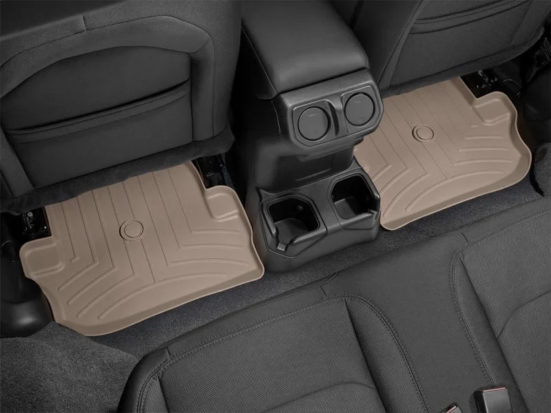 WeatherTech 2018+ Jeep Wrangler JL Rear FloorLiner - Tan (2 Piece Liner) - Additional View 12