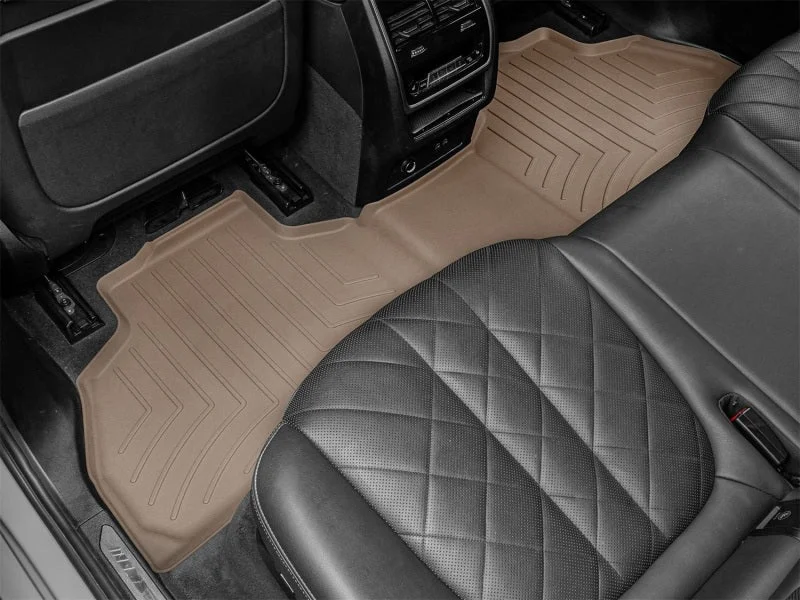 WeatherTech 21-24 BMW X7 40i / 19-20 X7 50i / 20-22 X7 M50i 2nd Row Rear FloorLiner HP - Tan - Additional View 5