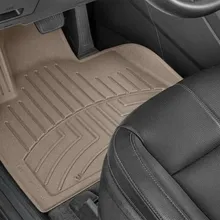WeatherTech 2020+ Kia Telluride Front FloorLiner HP - Tan - Back View