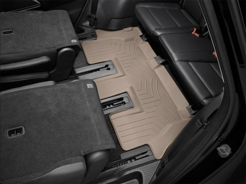 WeatherTech 2020+ Kia Telluride Rear FloorLiner - Tan - Additional View 8