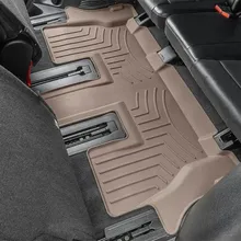 WeatherTech 2020+ Kia Telluride Rear FloorLiner HP - Tan - Back View