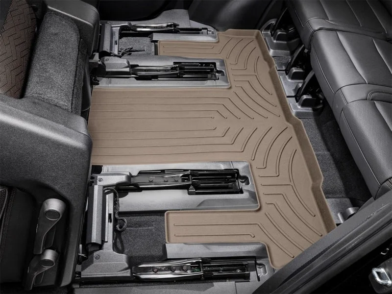 WeatherTech 2021+ GMC Yukon (incl. Denali) 2nd Row FloorLiner HP - Tan - Additional View 11