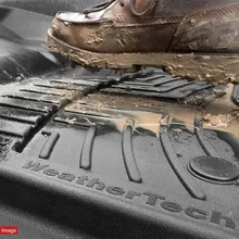 WeatherTech 2021+ Hyundai Santa Fe Front FloorLiner HP - Tan - Installation View