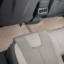 WeatherTech 2021+ Hyundai Santa Fe Rear FloorLiner - Tan - Side View