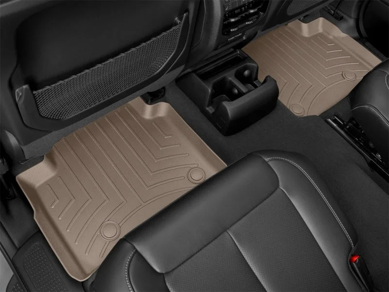 WeatherTech 2021+ Jeep Grand Cherokee L Rear FloorLiner - Tan - Side View