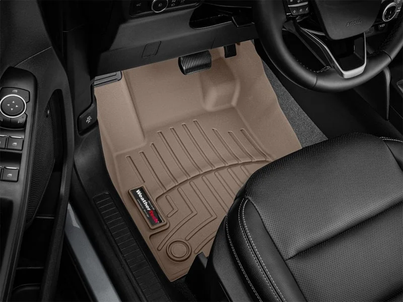 WeatherTech 2022+ Ford Escape / 2021 Ford Escape (No Retention Pass. Side) Front FloorLiner - Tan - Side View