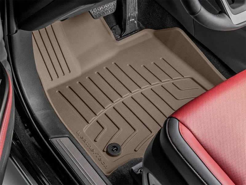 WeatherTech 22-25 Lexus NX (Incl. Hybrid/Plug-In Hybrid) Front FloorLiner HP - Tan - Back View