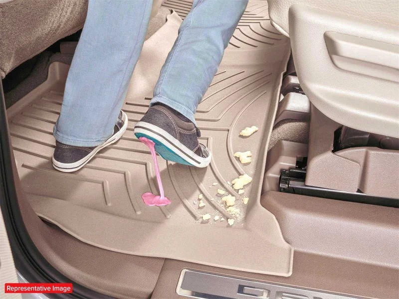 WeatherTech 2024 Mazda CX-90 (Incl. PHEV) Rear FloorLiner HP - Tan - Side View