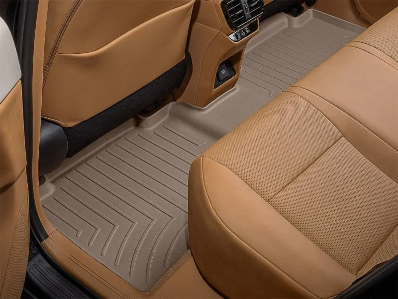 WeatherTech 23-24 Lexus RZ AWD Rear FloorLiner - Tan - Side View