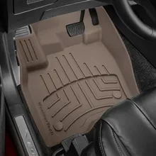 WeatherTech 2015+ Ford Edge Front FloorLiner HP - Tan - Installation View