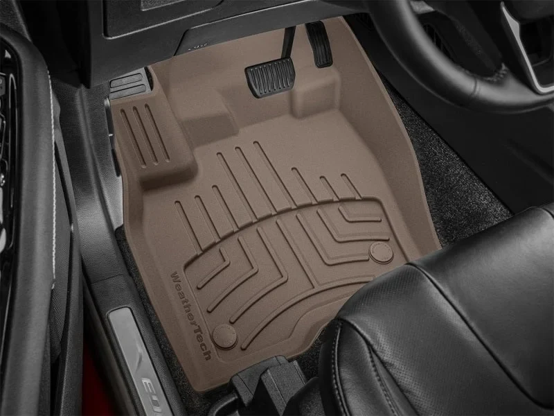 WeatherTech 2015+ Ford Edge Front FloorLiner HP - Tan - Installation View