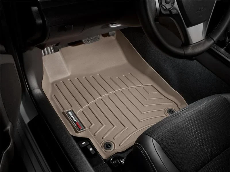 WeatherTech 2016+ Hyundai Tucson (Does Not Fit Hydrogen Models) Front FloorLiner - Tan - Installation View