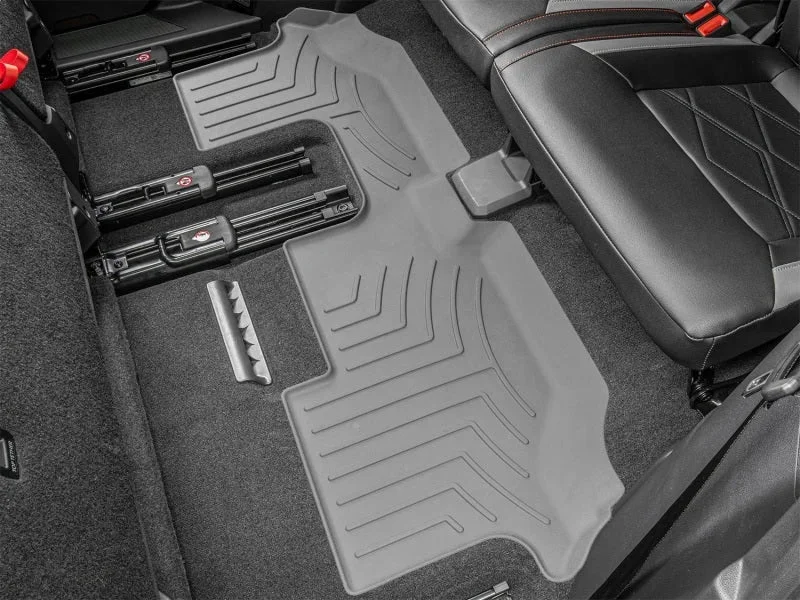 WeatherTech 2019+ Volkswagen Atlas 2nd Row Bench Rear FloorLiner HP - Grey - Additional View 7