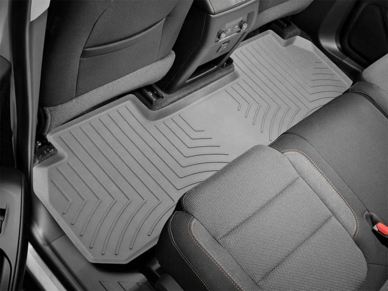 WeatherTech 2018+ Chevrolet Traverse (w/Bench 2nd Row) Rear FloorLiner HP 2nd Row - Grey - Back View