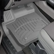 WeatherTech 2015+ Ford F-150 SuperCrew / SuperCab Front FloorLiner HP - Grey - Installation View