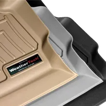WeatherTech 2007 Volkswagen Passat Front FloorLiner - Grey (Oval Twist Retention; Auto Trans Only) - Back View