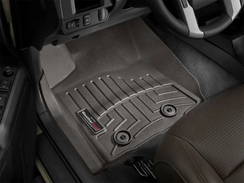 WeatherTech 2018+ Toyota Tacoma Front FloorLiners - Cocoa (Auto Trans Only) - Additional View 13