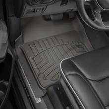 WeatherTech 2019+ RAM Ram 1500 Quad/CC Front FloorLiner HP - Cocoa - Back View