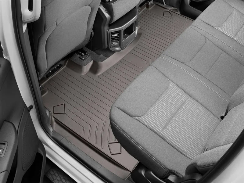 WeatherTech 2019+ RAM 1500 (Crew Cab w/ Rear Under Seat Storage) Rear FloorLiner - Cocoa - Additional View 11