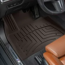 WeatherTech 21-24 BMW Alpina XB7 Front FloorLiner HP - Cocoa - Installation View
