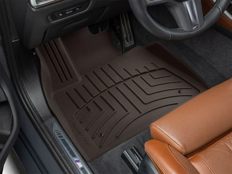 WeatherTech 21-24 BMW Alpina XB7 Front FloorLiner HP - Cocoa - Installation View