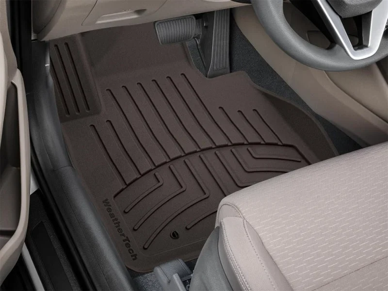 WeatherTech 2017+ Kia Sportage Front FloorLiner HP - Cocoa - Installation View