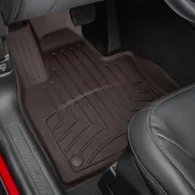 WeatherTech 2022+ Ford Explorer Incl. ST (6/7 Pssgr.) Front FloorLiner HP - Cocoa - Back View