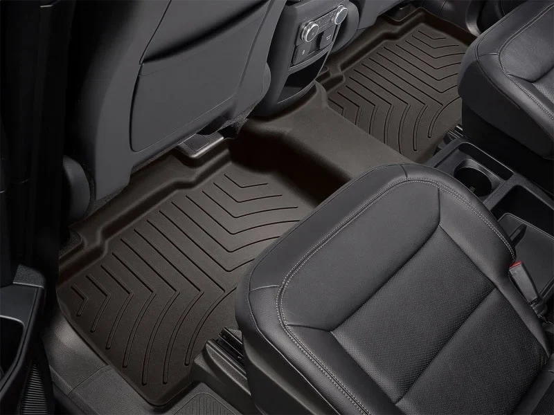WeatherTech 22-23 Ford Explorer Incl. ST Rear FloorLiner HP - Cocoa - Back View