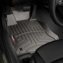WeatherTech 2012-2015 BMW 6-Series Front FloorLiner - Cocoa - Installation View