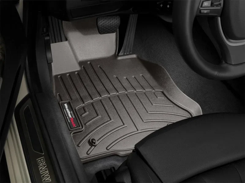 WeatherTech 2012-2015 BMW 6-Series Front FloorLiner - Cocoa - Installation View