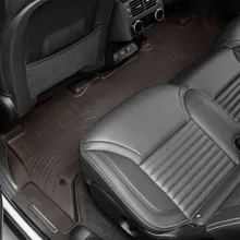 WeatherTech 2017+ Land Rover Discovery Rear FloorLiner - Cocoa - Back View