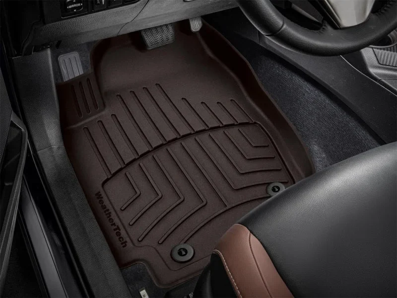 WeatherTech 13-18 Toyota RAV4 Front FloorLiner HP - Cocoa - Back View