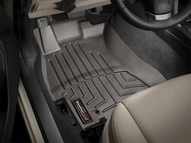 WeatherTech 2014+ Subaru Forester Front FloorLiner - Cocoa - Installation View