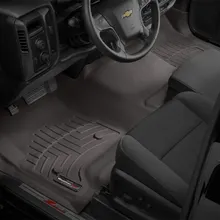 WeatherTech 2014+ Chevrolet Silverado (Crew Cab and Double Cab) Front FloorLiners - Cocoa - Additional View 9