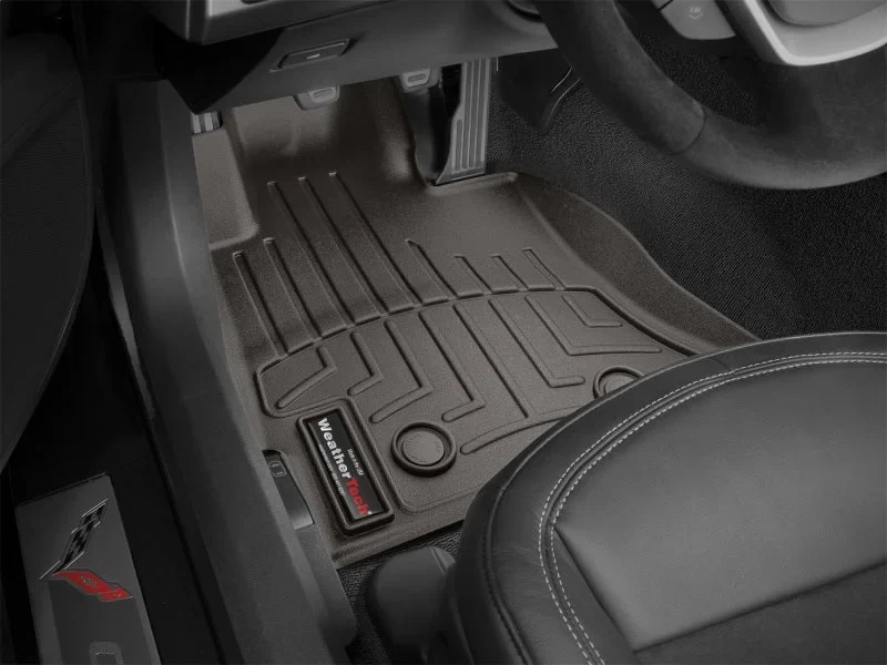 WeatherTech 2014+ Chevrolet Corvette Front FloorLiner - Cocoa - Additional View 15