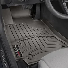 WeatherTech 2015+ Mercedes-Benz C-Class Front FloorLiner - Cocoa - Installation View