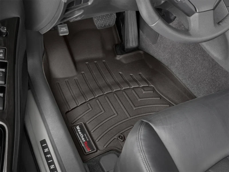 WeatherTech 2008-2013 Infiniti EX35 Front FloorLiner - Cocoa - Installation View
