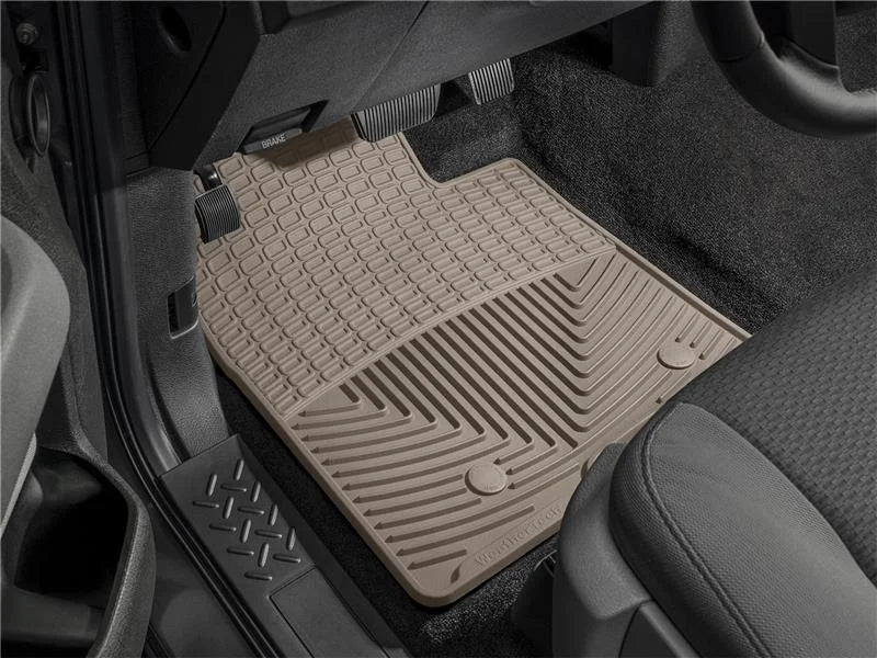 WeatherTech 84-96 Jeep Cherokee (2 door) Front Rubber Mats - Tan - Back View