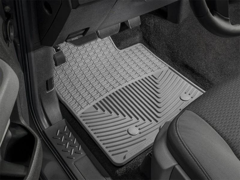 WeatherTech 11+ Ford Explorer Front Rubber Mats - Grey - Back View