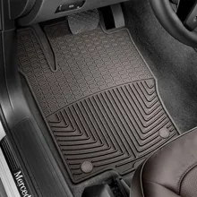 WeatherTech 2016+ Mercedes-Benz GLE-Class Front Rubber Mats - Cocoa - Back View