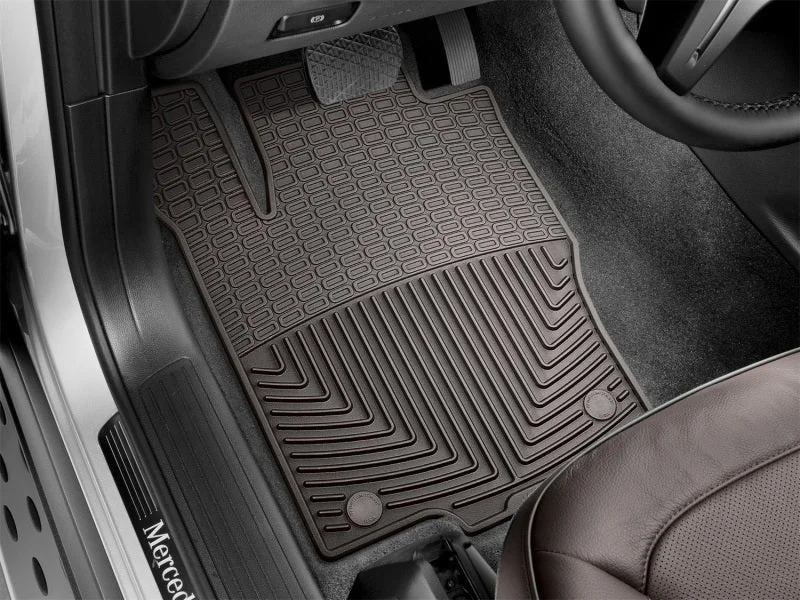WeatherTech 2016+ Mercedes-Benz GLE-Class Front Rubber Mats - Cocoa - Back View