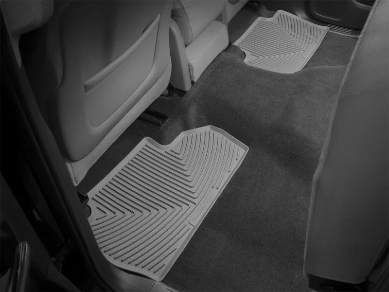 WeatherTech 14+ Chevrolet Silverado Rear Rubber Mats - Grey - Additional View 5