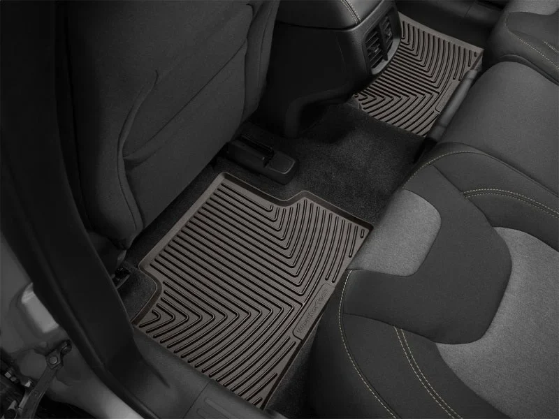 WeatherTech 2014+ Jeep Cherokee Rear Rubber Mats - Cocoa - Back View