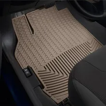 WeatherTech 14+ Toyota Corolla Front Rubber Mats - Tan - Side View