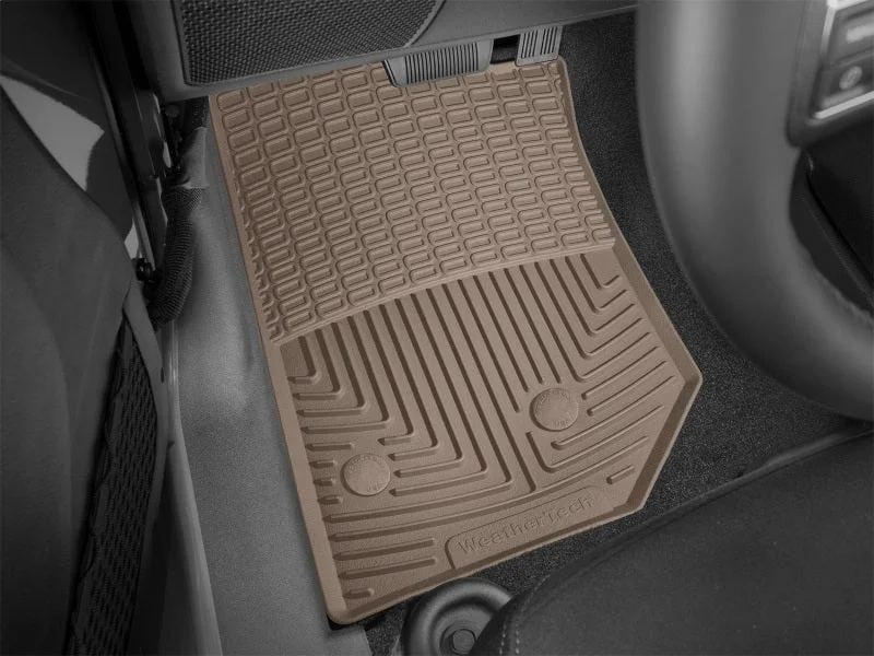WeatherTech 14-16 Jeep Wrangler Unlimited Front Rubber Mats - Tan - Additional View 5