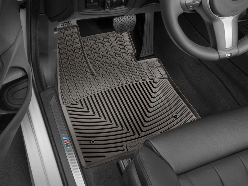 WeatherTech 2014-2015 BMW X5 Front Rubber Mats - Cocoa - Back View