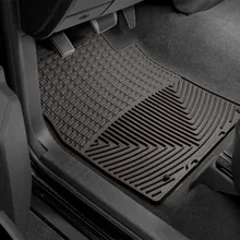 WeatherTech 2012-2014 Dodge Ram Truck 1500 Front Rubber Mats - Cocoa - Back View
