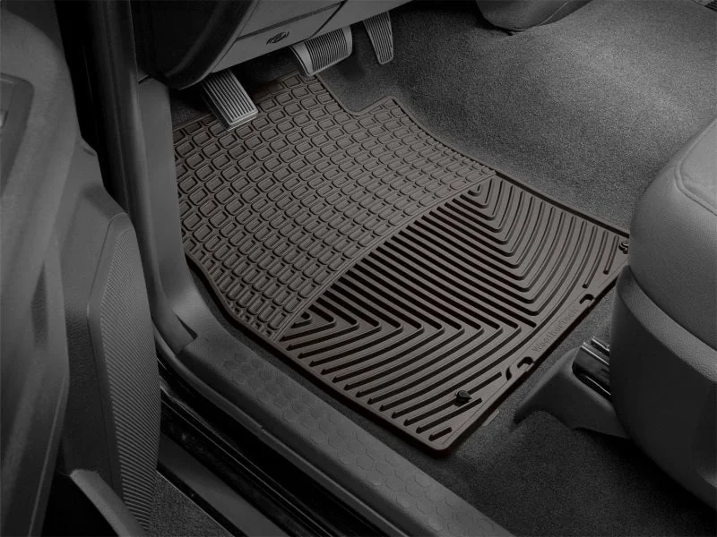WeatherTech 2012-2014 Dodge Ram Truck 1500 Front Rubber Mats - Cocoa - Back View