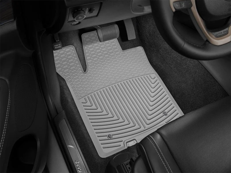 WeatherTech 2013+ Jeep Grand Cherokee Front Rubber Mats - Grey - Additional View 5