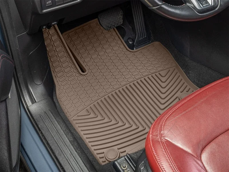 WeatherTech 17-23 Mazda CX-5 Front Rubber Mats - Tan - Back View